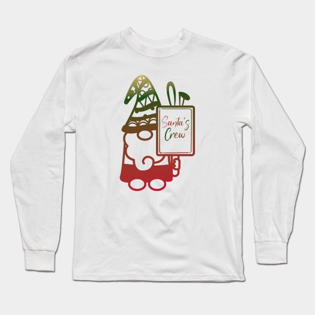 Santa's Crew Christmas Helpers Family Long Sleeve T-Shirt by KZK101